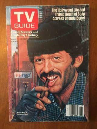 1983 Vintage Hill Street Blues (bruce Weitz) Tv Guide -