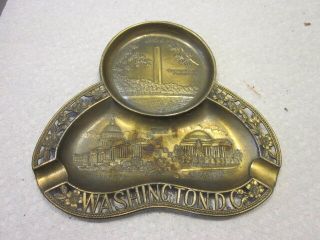 Vintage Souvenir Metal Ashtray Collector Plate (japan) Washington D.  C.