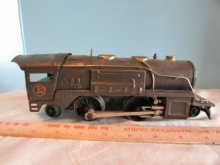 vintage Lionel Train O GAUGE PRE WAR 259E Gunmetal Gray Locomotive Engine 3