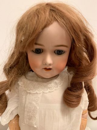 24” antique German doll marked,  C.  M.  Bergman,  made in Germany,  4.  ” 2