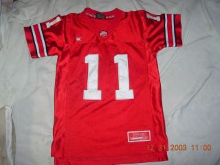Ohio State Buckeyes Youth Sz8 - 10 Sewn Red 11 Football Jersey,  Save About $30