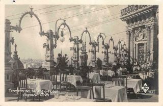 Rppc Terrazas Del Majestic Hotel,  Buenos Aires,  Argentina Vintage Photo Postcard