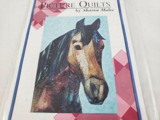 1999 Vintage Sharon Malec Horse Picture Quilt Pattern
