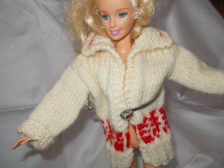 Vintage Handmade Knit Barbie Clothes Sweater