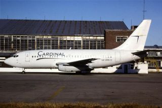 35mm Colour Slide Of Cardinal Boeing 737 - 201 Lv - Zxs