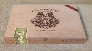 The Wise Men El Gueguenese Torpedo Cigar Box Empty