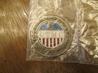 Cia Ctmc Counterterrorism Mission Center Challenge Coin 1.  75 " Antique Silver