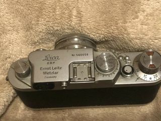 Antique Vintage Leica D.  R.  P.  Camera Nr 566658 Ernst Leitz Wetzlar Germany 2
