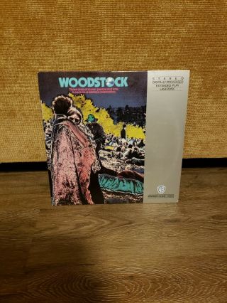 Vintage Woodstock Stereo Extended Play Warner Home Video Laserdisc 2 Disc Set