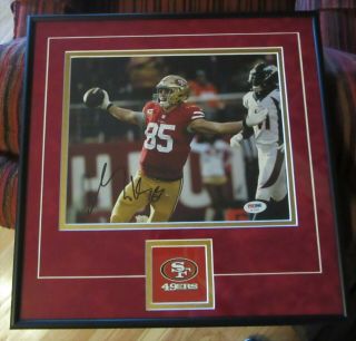 George Kittle Signed / Autographed / Custom Framed 8x10 Psa/dna Auto Sf 49ers