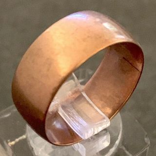Antique Wide Ring Band 10k Rose Gold 4.  4 Grams Marked Solid Gold Wedding Size 8