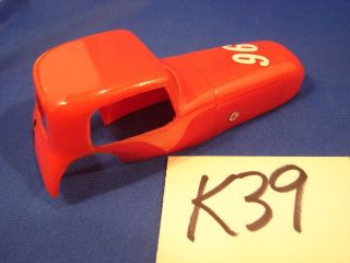 K39 Wow Vintage 1/24 Scale Slot Car Red Plastic Body Shell
