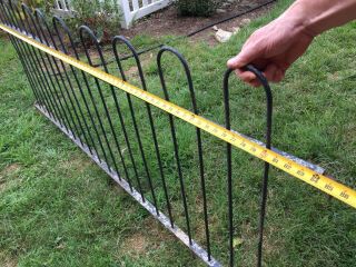 3 Sections Antique/vintage Iron Fence 19 3/4 