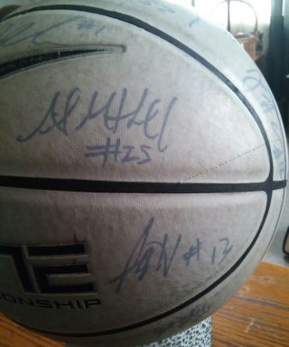 000 UVA Cavaliers Autographed Basketball 2014 ACC Champs? Tony Bennett 14 Signs 3