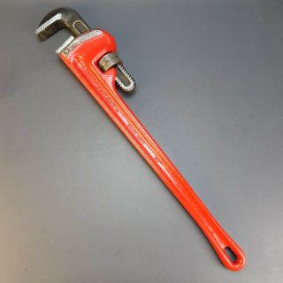 Vintage Rigid Tools Usa 24” Hd Pipe Wrench Ohio Usa