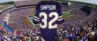 Oj Simpson Autographed Custom Blue Bills Jersey Jsa Authentication Wpp523416