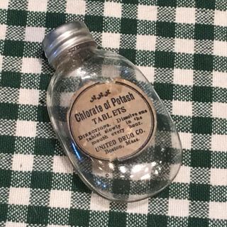 Vintage Rexall Chloride Of Potash Bottle United Drug Company