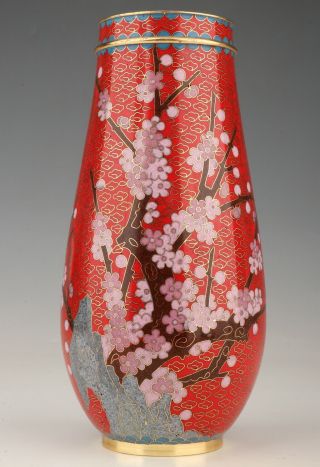 Antique Chinese Cloisonne Enamel Vases Jars Old Handmade Crafts Decoration