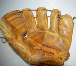 Vtg Sears Roebuck & Co Jc Higgins Baseball Glove Don Blasingame 9 " Rht 1950 