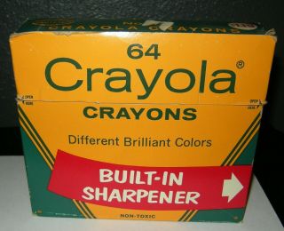 Vintage Binney & Smith Crayola Crayons 64 Sharpener Indian Red Retired Colors