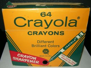 Vintage Binney & Smith Crayola Crayons 64 Sharpener Indian Red Retired Colors 2