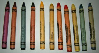 Vintage Binney & Smith Crayola Crayons 64 Sharpener Indian Red Retired Colors 3