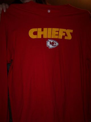 Nfl Kansas City Chiefs Long Sleeve T - Shirt Red Men 