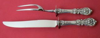 Francis I By Reed And Barton 2 Piece Sterling Silver Steak Carving Set No Monos