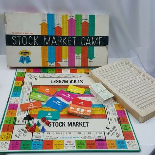 Stock Market Game Vintage 1963 Board Game Whitman Family Fun