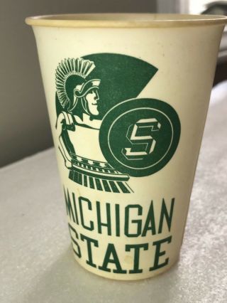 Vintage Michigan State University Dixie Cup Sparty