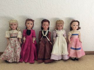 Antique Madame Alexander Little Women Dolls Rare Set Of 5