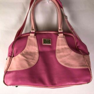 Lululemon Vintage Retro Old School Gym Duffle Bag Pink Spell Out