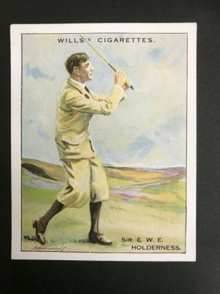 1930 W.  D.  & H.  O.  Wills Famous Golfers: Sir E W E Holderness 12