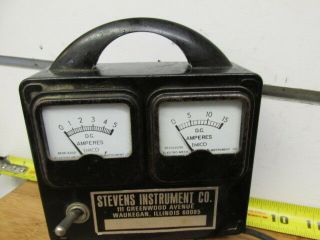 Vintage Stevens Instrument Co.  Amp Meter Model CS - 2 2