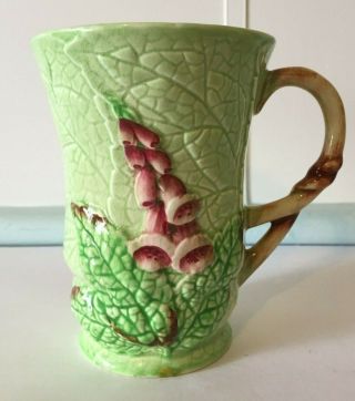 Carlton Ware England Vintage Green Foxglove Coffee Chocolate Mug Art Deco