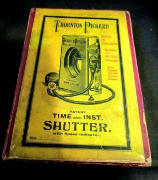 Vintage " Thornton Pickard  Time & Inst.  " Shutter Neat Item