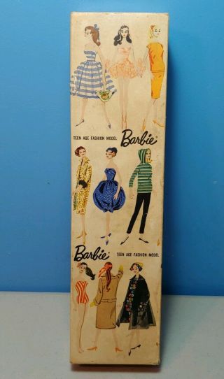 Vintage Barbie Doll Box No 850 Blonde Box.  And Swim Suit Dated 1959
