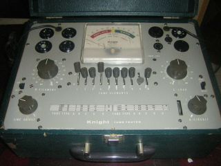 Vintage Knight Vacuum Tube Tester – Allied Radio Tv Test Equipment -