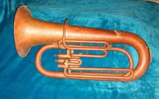 Antique Tuba Horn By Boston Musical Instrument Manufy