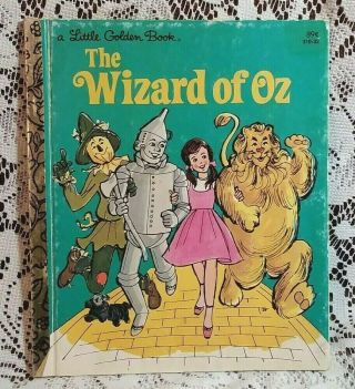 Vintage Little Golden Book The Wizard Of Oz 1976