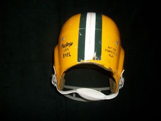 Green Bay Packers Rawlings BNFL Vintage Youth Large Plastic Helmet 5.  75 3