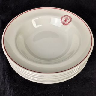 Vintage Ceramic Manchester United Royal Doulton Bowls Set X6 Cereal Dessert