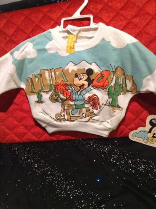 Vintage 1984 Disney Mickey Mouse Babies Toys R Us Baby T - Shirt 12 Months