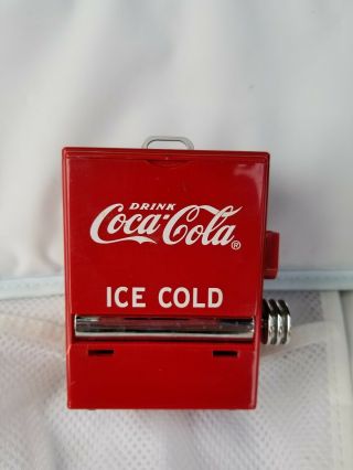 Vintage 1995 Coca - Cola Red Vending Machine Toothpick Dispenser Coke Soda