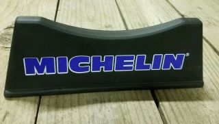 Michelin Tire Stand Plastic Vintage Black Blue Logo Dealer Promo Item