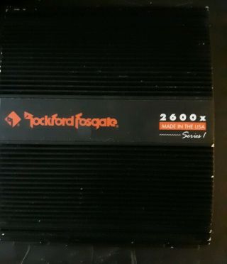Vintage Rockford Fosgate 2600x Series 1 Amplifier Good