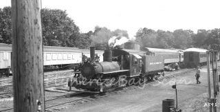 B&w Negative Monticello & Sangamon Valley Railroad 0 - 4 - 0 Steam Loco 1