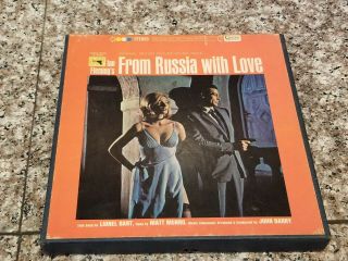 Vtg Reel To Reel James Bond 007 4 Track 7 1/2 Ips From Russia With Love Fleming