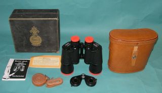 Like Antique Tasco Binocular 7x50 Light Weight Field View Case Box Filter