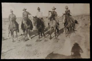 Vintage Photo Cowboys Iron Mountain Ranch Marathon,  Texas Ca.  1920